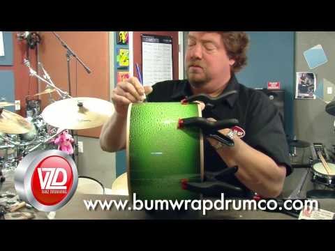 How to Install Drum Wrap Tutorial - Vanz Drumming - Bum Wrap Drum Company