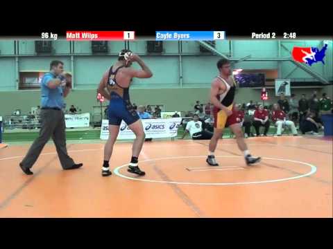 Matt Wilps vs. Cayle Byers at 2013 ASICS University Nationals - FS