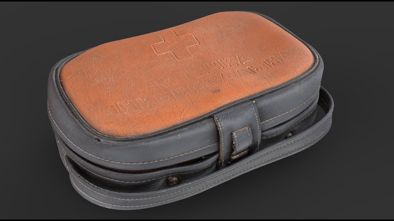 USSR Car First Aid Kit 3D Model