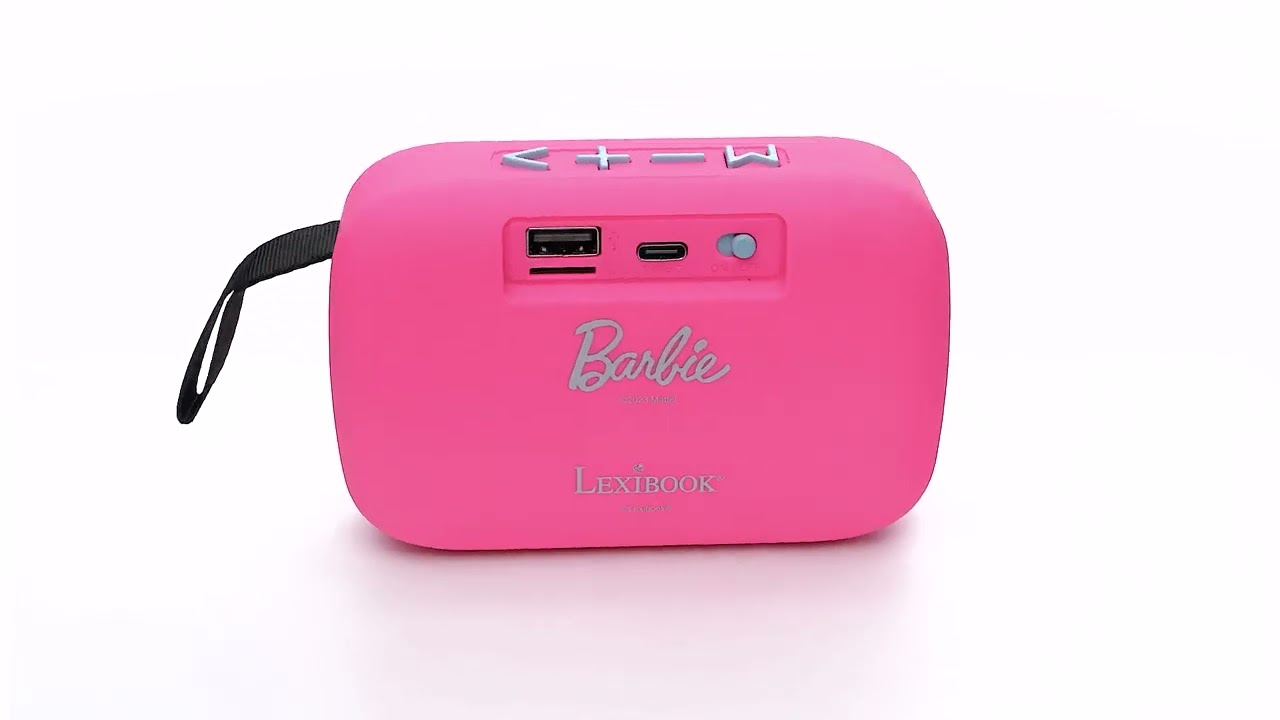 Lexibook Barbie Bluetooth, tragbar, kompakt, mit Stoffoberfläche