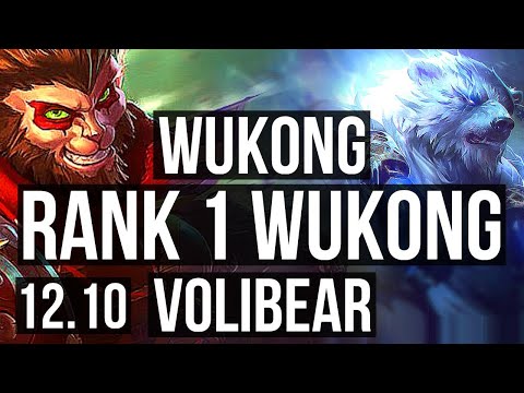 WUKONG vs VOLIBEAR (TOP) | Rank 1 Wukong, 15/5/13 | TR Grandmaster | 12.10