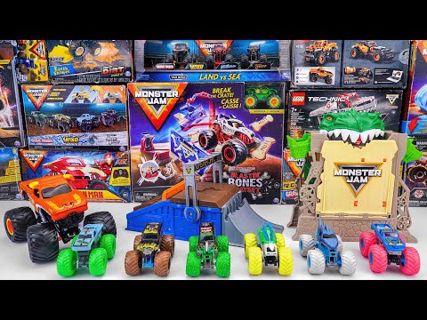 Monster Jam Collection Unboxing Review | Monster Jam Mini Jams Dragon Dungeon of Doom Set