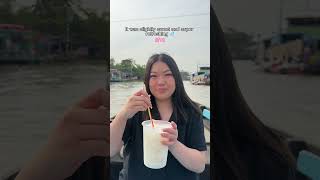 Everything I ate at Cai Rang Floating Market in Vietnam 😍🛶🍜🥖