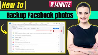 How to backup facebook photos 2024 | Save all photos from FB