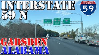 I-59 North - Gadsden - Alabama - 4K Highway Drive