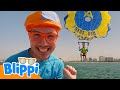 Blippi Flies From Boat To Sky Learning Activity Educational Videos For Kids