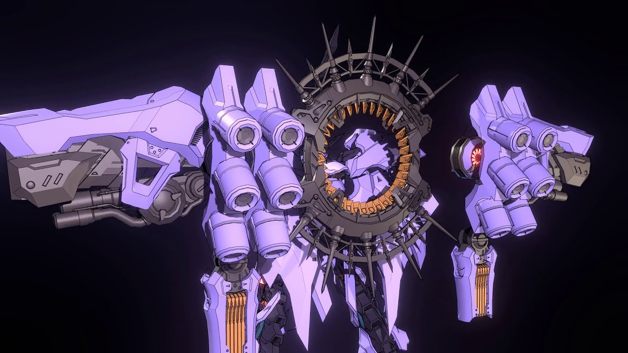 VRChat用アバター制作途中　後輪砲変形