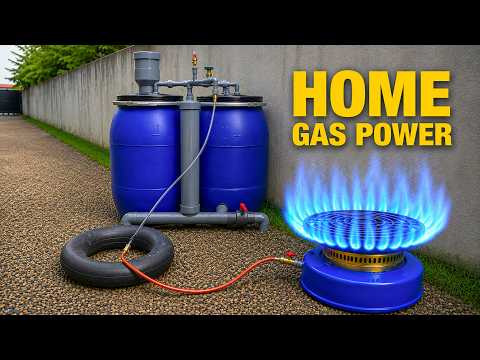 No More Buying Gas Cylinders! How I Made Free Gas All Year with Blue Plastic Cylinder + PVC