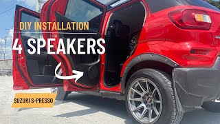 DIY SPEAKER UPGRADE ON SUZUKI S-PRESSO | JBL STAGE 2