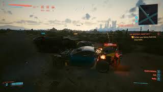 Cyberpunk Stealth car kill