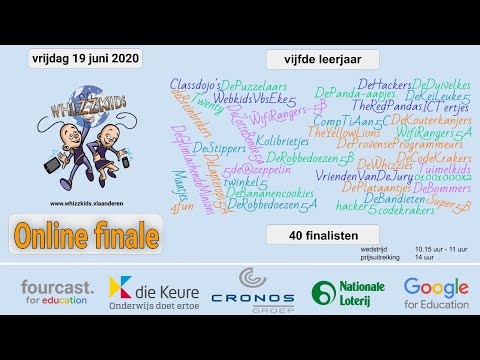 Whizzkids finale vijfde leerjaar