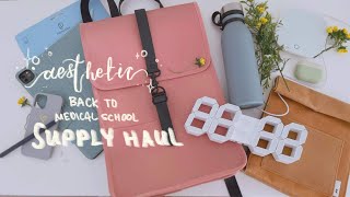 ✨aesthetic back to medical 🩺 school supply haul ✨ | What’s in my backpack? 🎒, Paperlike V2 Review