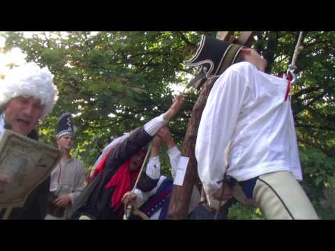 Powieszenie Janosika na szubienicy za pośrednie żebro, inscenizacja powieszenia zbójnika na haku