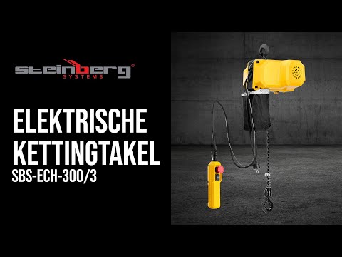 Video - Elektrische kettingtakel - 300 kg - 3 m