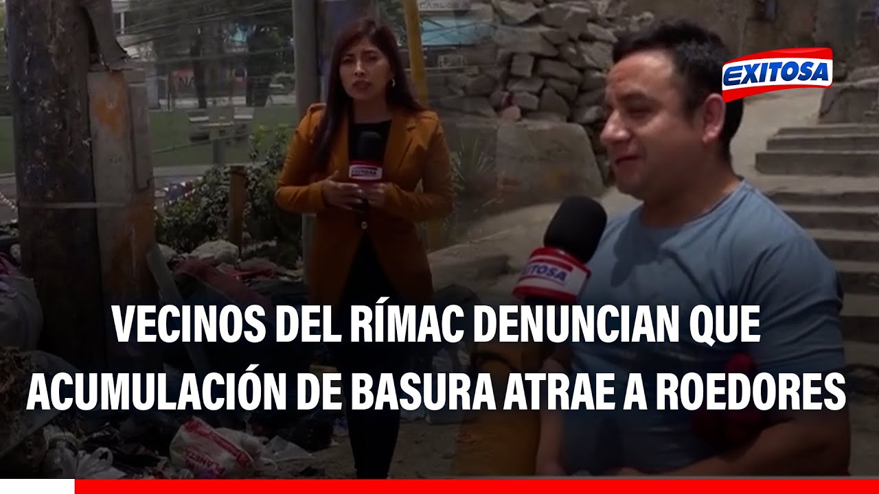🔴🔵 Vecinos del Rímac denuncian que acumulación de basura atrae a roedores y moscas