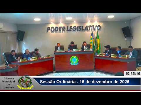 Sessão Legislativa Câmara Municipal de Jandaia - Goiás