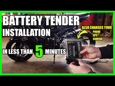 Battery Tender Installation | GSXR600 | Less Than 5 MINUTES