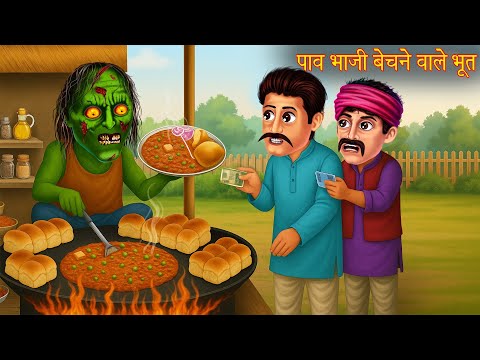 Ghost selling paw bhaji | Ghost Pav Curry | Horror Stories | Bhutia | The Story Of Chudail | Story