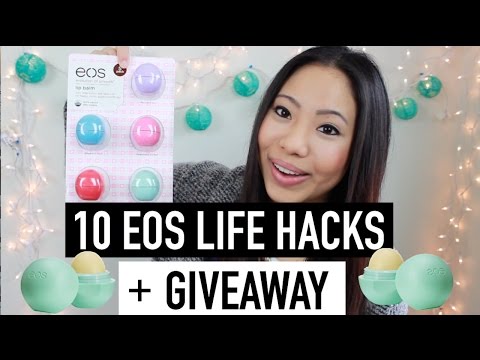 10 EOS LIFE HACKS & EOS GIVEAWAY!!!! Video