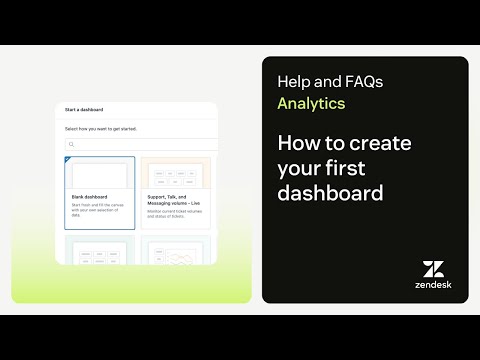 How to create your first dashboard