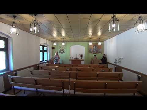 Drüben am Ufer/ alte Berliner CM, zum EG am 03.07.2022 / NAK Kapelle Kurort Kipsdorf Erzgebirge