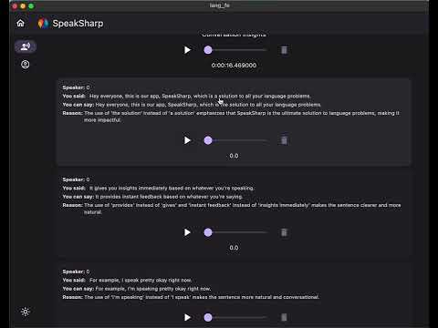 SpeakSharp - Backdrop Build