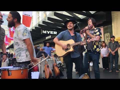 The Cat Empire -  Busking with Pierce Brothers 'Oscar Wilde'