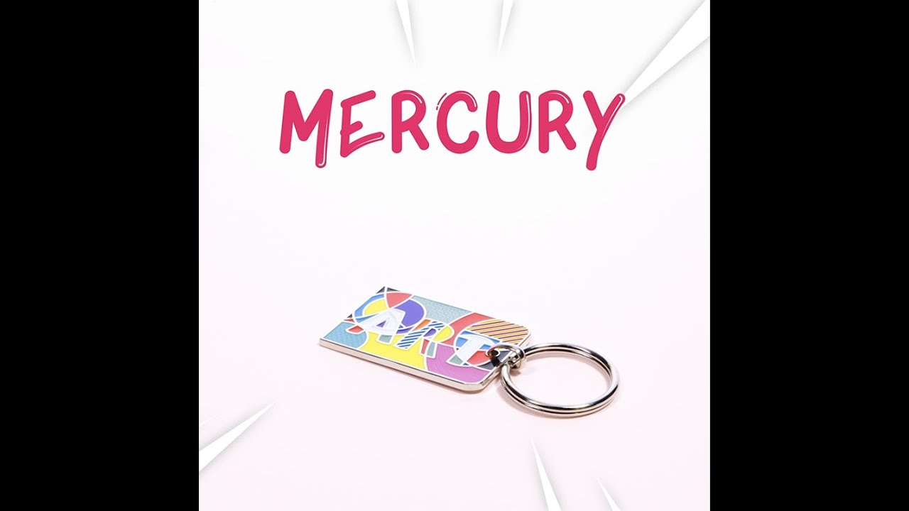 PORTE-CLÉS PERSONNALISÉ MÉTAL - MERCURY : produit par AHK PRODUCTIONS