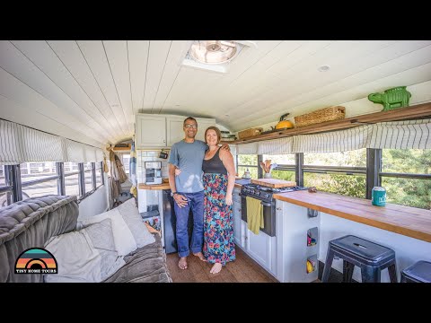 DIY Off Grid 28ft School Bus Tiny House - Corporate America To Freedom