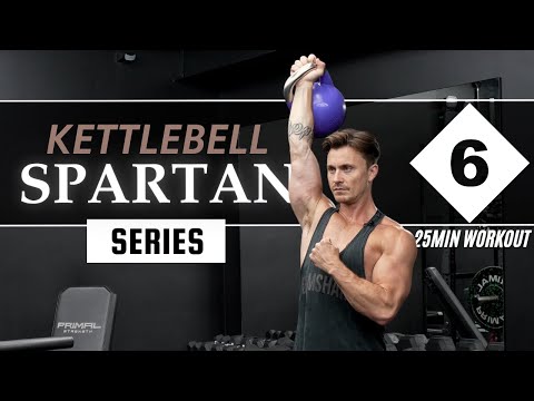 SERIE KETTLEBELL SPARTAN 6/10 // Entrenamiento de cuerpo completo de 25 minutos
