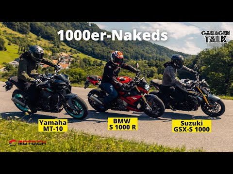 Yamaha MT-10 2022 gegen BMW S 1000 R und Suzuki GSX-S 1000 - wer baut das beste 1000er-Naked?