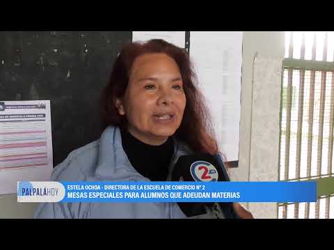 Mesas especiales para alumnos que adeudan materias en la Comercial de Palpalá