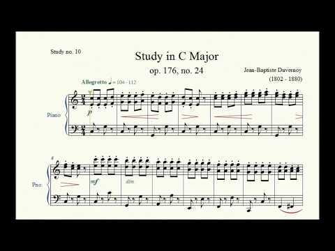 Study no. 10: Study in C Major (op. 176, no. 24) - Jean-Baptiste Duvernoy - Piano Studies/Etudes 4