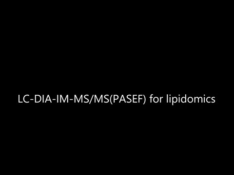 LC-IM-DIA-MS/MS (lcmc diapasef lipidomics)