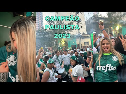 REACT VLOG PALMEIRAS 4X0 AGUA SANTA | CAMPEÃO PAULISTA 2023