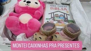 SÁBADO NA LOJA FOI MELHOR QUE IMAGINEI/MONTEI PRESENTES COM CAIXINHAS 