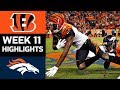 Bengals vs. Broncos | NFL Week 11 Game Highlights
