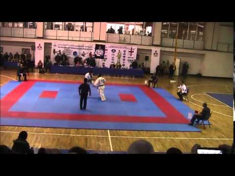 Levan Tsintsadze Vs  Lasha Kamarauli Georgian open absolute Karate Championship 2014