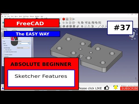 FreeCAD Beginner #37 Sketcher Update in V0.20 You won't believe this!