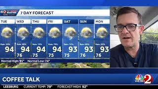 COFFEE TALK: High chance for tropical development this week. Let's track it, and more storms...