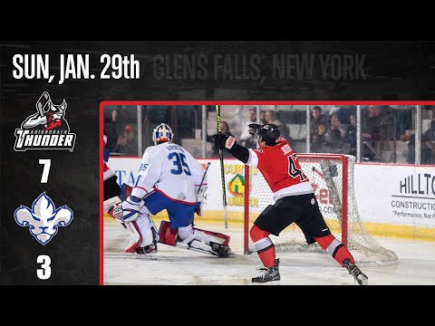 1/29/23 Adirondack Thunder 7 - Trois-Rivieres Lions 3