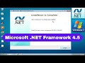 How to Install .Net Framework 4 on Windows 7 | .net error in windows 7 | net framework 4.5 Windows 7