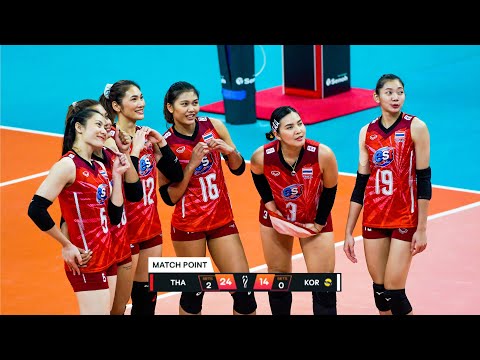 Thailand Volleyball Team Destroyed Korea in World Championship 2022 !!!