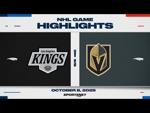 NHL Highlights | Kings vs. Golden Knights - October 8, 2025