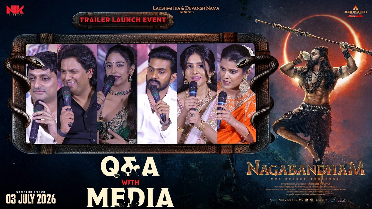 Q&A With Media at Nagabandham Trailer Launch Event | Virat Karrna| Nabha Natesh | Shreyas Media