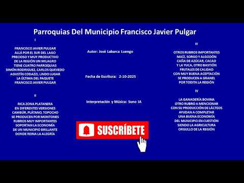 PARROQUIAS DEL MUNICIPIO FRANCISCO JAVIER PULGAR (2- 10 -2025)-JOSÉ LABARCA LUENGO-SUNO IA