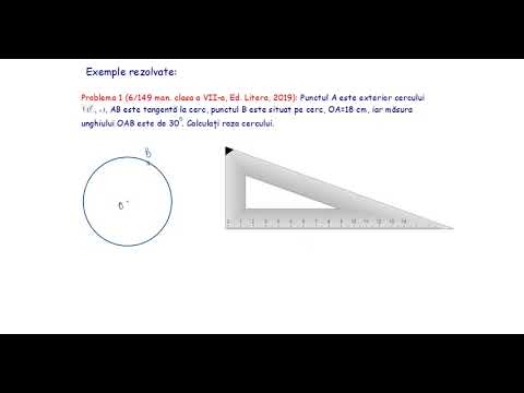 Tangente la cerc  aplicatii partea I