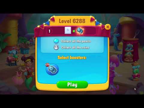 Fishdom 6288 Level - 17 moves - NO BooSTERS