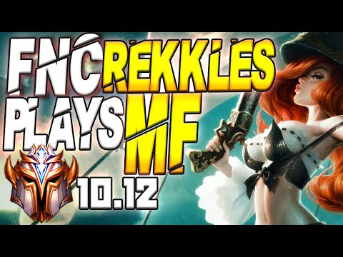 Fnatic Rekkles Plays Miss Fortune ADC vs Aphelios - 10.12