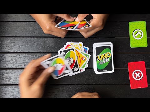🟢 UNO Flex Unboxing + Gameplay | How To Play UNO Flex (Intermediate)